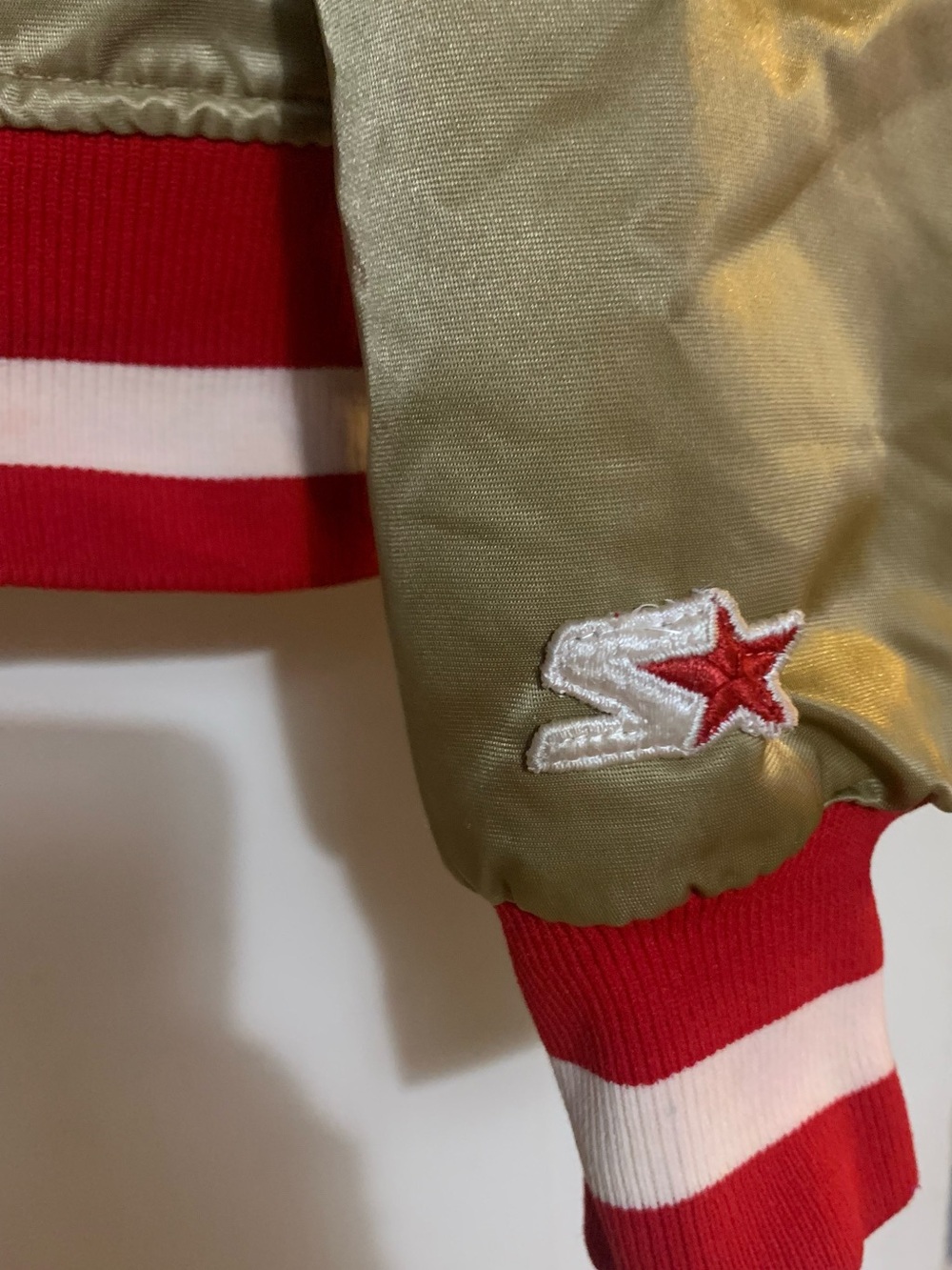 Vintage 90’s San Francisco 49ers Gold  Starter Jacket Satin Shiny NFL Size Small - Picture 6 of 11